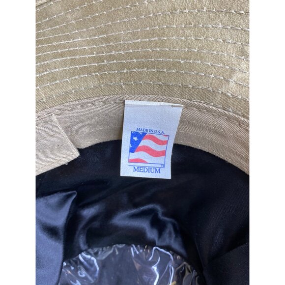 Henshel Hat Company Aussie Walker Bush Hat Khaki‎ Canvas Side Snap Medium USA - Picture 8 of 8